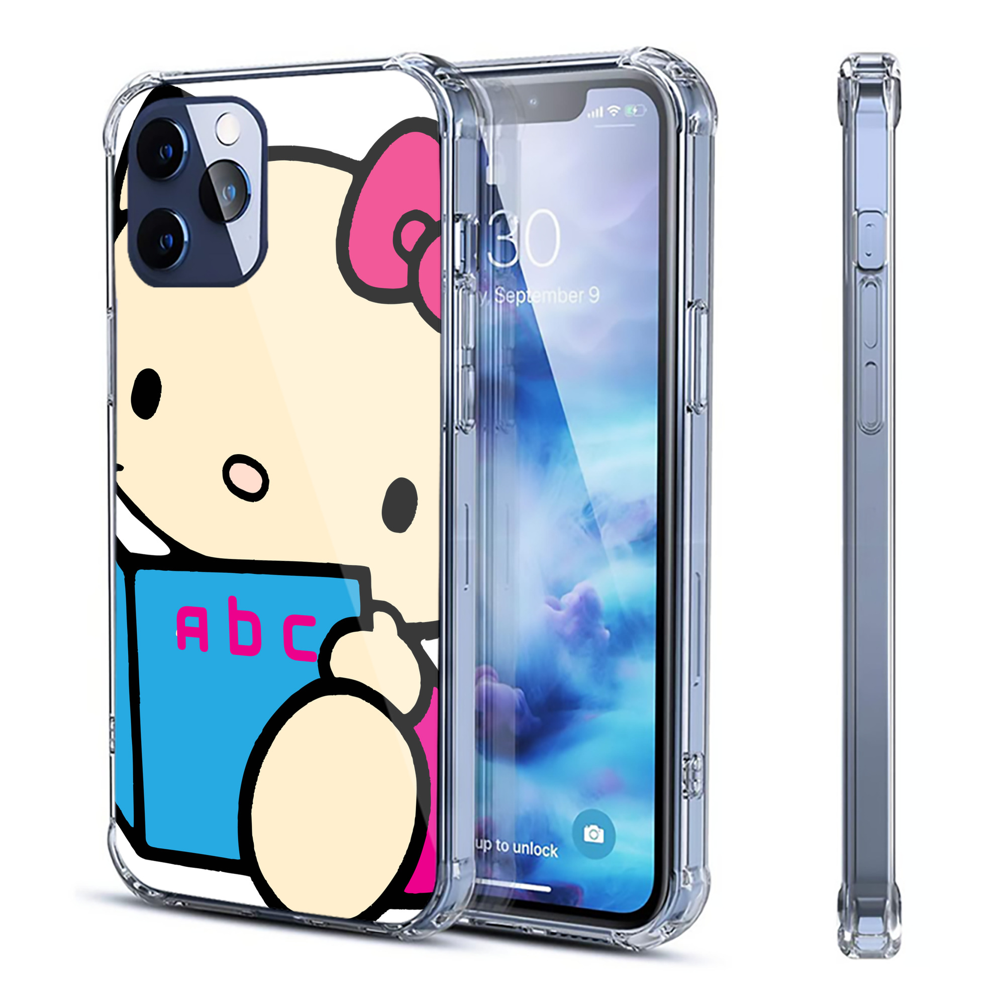 （画像用） Hello Kitty ハローキティ 【iPhone 12シリーズ対応】透明スマホケース（クリアソフトケース）